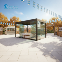 Pergola Bioclimatique Motorisée en Aluminium Sweet Home Garden avec Toit Rétractable, Écologique et Résistante aux Intempéries