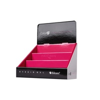 Présentoir de Comptoir/Bureau Personnalisé Unique pour Accessoires de Téléphone, Cosmétiques, Cartes de Vœux en Carton, Boîte de Présentation PDQ avec Crochets et Pinces
