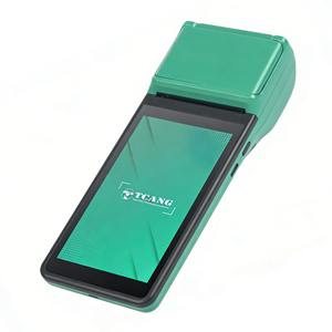 Nouveau terminal de point de vente portable Android 11 TC-TOUCH-T3 5,5 pouces de couleur verte avec imprimante thermique 58 mm, scanner 2D, système de point de vente mobile - Product Image 1