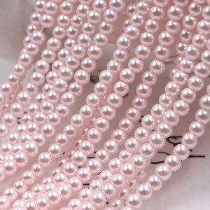 Perles de verre de qualité normale de taille mini 3 mm, prix d'usine bon marché, or blanc, rose foncé, pour la fabrication de bijoux de bracelet DIY - Product Image 4