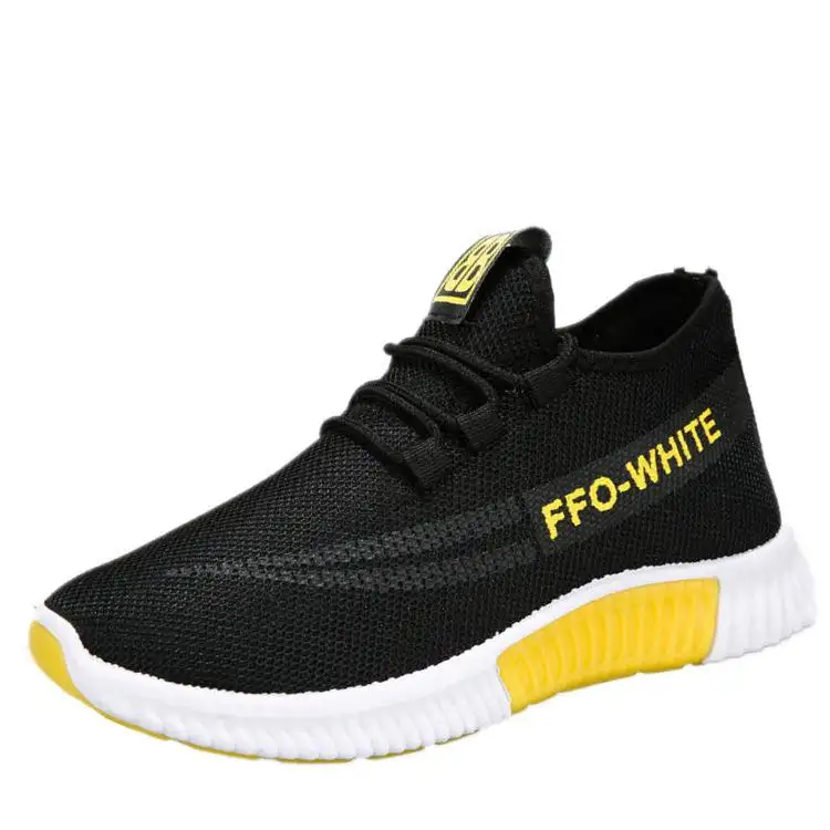 New Casual Sports men's shoes internet popular trendy flying woven white shoes breathable wear-resistant old Beijing cloth shoes