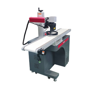 מכונת סימון בלייזר סיבים 20W 30W 50W עם בקרת EZCAD, מערכת מיקום מצלמת CCD, מסוע רצועה ומחשב - Product Image 3