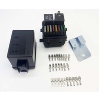 Boîtier de distribution de relais à fusibles 12V robuste sans câblage, incluant deux relais SPST 80A à 4 broches pour véhicules 4x4, pick-up, camping-car, bateau et véhicules spécialisés