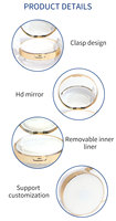 Étui à coussin d'air en plastique ABS jetable de luxe de 15g Marque privée mince pour crème pour le visage et crème BB pour usage cosmétique