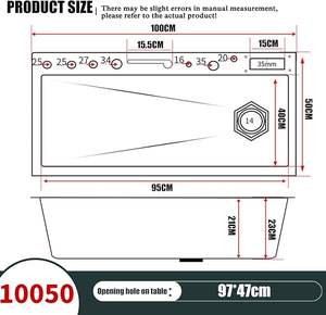 Los fregaderos multifuncionales de gran capacidad pueden satisfacer las necesidades diarias de lavar grandes cantidades de platos - Product Image 6