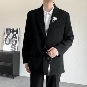 <span class=keywords><strong>Blazer</strong></span> da Uomo Casual Monopetto Vestibilità Ampia con Ricamo Margherita e Spilla per Abiti da Lavoro Quotidiani - Product Image 4