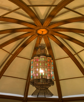 360 degrés événements hôtel étanche résistance aux UV UFO Star PC Glamping Igloo dômes géodésiques maison boule dôme tente