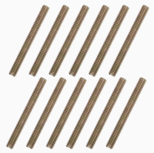 Tornillos Roscados de Acero de Grado Médico con Acabado en Zinc/Negro, Superficie Pulida, Métricos, en Empaque Estéril Sellado - Product Image 3