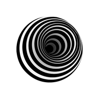 3D Vortex Illusion d'Optique Zone Piège Tapis Trippy Ultra Durable Antidérapant Écologique Jacquard Zèbre Noir Blanc Caoutchouc