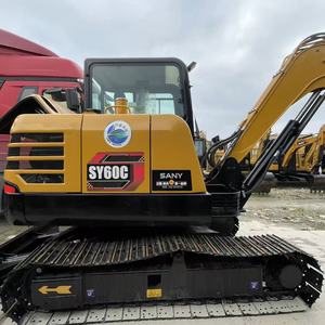 Excavadora Usada SANY SY60C de 6 Toneladas, Motor Diésel Confiable con Pocas Horas de Trabajo, Ideal para Agricultura, Jardinería y Mantenimiento de Carreteras - Product Image 3