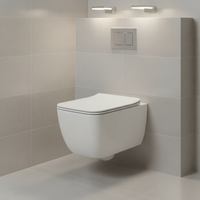 Nouvelle toilette suspendue moderne à chasse d'eau Tornado pour salle de bain