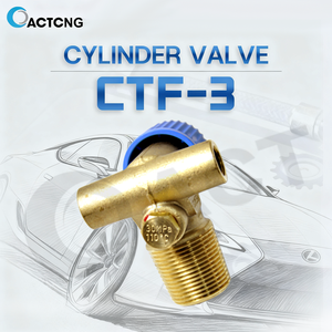 Vanne de cylindre GNC CTF-3 20MPa en laiton avec capuchon bleu, vanne de réservoir NGV <span class=keywords><strong>pour</strong></span> kit de conversion GNC automobile - Product Image 2