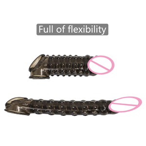 Wholesale Delayed Ejaculation Training <strong>Penis</strong> Enlargement TPE <strong>18cm</strong> Male Dildo Sleeve Condom for Men Extenders Larger - Product Image 6