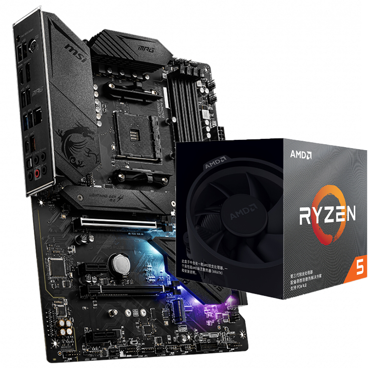 CPU R9 3900xt B550 gaming plus DDR4-3600mhz MSI MPG B550 Gaming Plus Used Motherboard - Supports R5 3600/3600X
