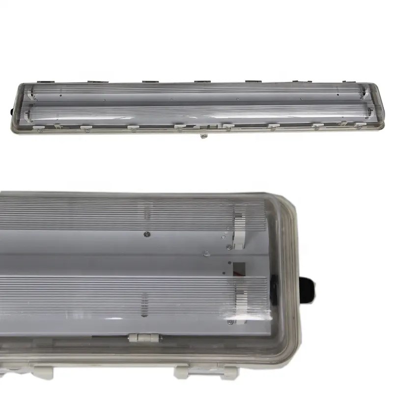 ATEX Explosion Proof Fluorescent Light 1*18W/2*18W/3*18W/1*36W/2*36W IP66 LED Linear Tube Light with 3 Hours Emergency Battery