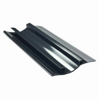 Bandes de données coudées personnalisées en usine porte-étiquette de prix en plastique porte-étiquette d'étagère en PVC pour étagère en fil de gondole