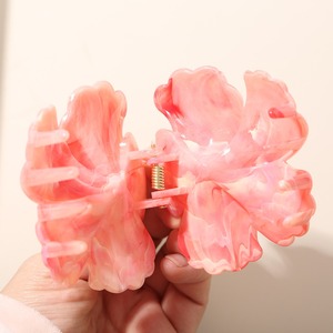 กิ๊บติดผมอะซิเตทแบบขายส่ง ลายหินอ่อน ลายดอก<span class=keywords><strong>ชบา</strong></span> กิ๊บติดผมไล่สีหวานๆ สำหรับผู้หญิง - Product Image 4