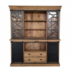 Home Living Room Home Bar Cabinets Fabric Modern Minimalist Dining Hospital Use 4 <b>Drawers</b> 2 Sliding Doors Extendable Foldable - Product Image 2