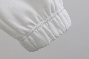 Pantalones de mujer de rizo francés de alta calidad baratos al por mayor personalizados pantalones de chándal sueltos para correr de niña - Product Image 4