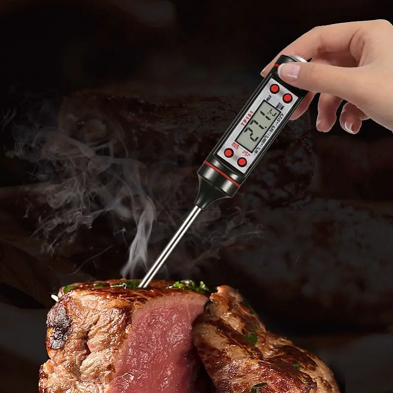 جهاز شواء رقمي TP101, جهاز شواء رقمي للحوم المطهي للحليب والماء بفرن سائل لقياس حرارة الطعام