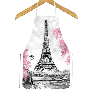 Tạp Dề Nấu Ăn Paris, Tạp Dề Nhà Bếp Tháp <span class=keywords><strong>Eiffel</strong></span> Màu Nâu Paris Cổ Điển Nướng Bánh/BBQ Nam Nữ Unisex Chống Nước - Product Image 1