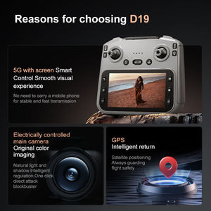 Drone GPS D19 con Ritorno con Un Solo Tocco, Doppia Fotocamera 4K, Evitamento Ostacoli, Ritorno GPS, Fotografia Aerea HD 4K, Drone Telecomandato - Product Image 5