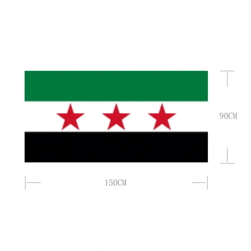 2022 New Custom Car Fenster flagge Syrien