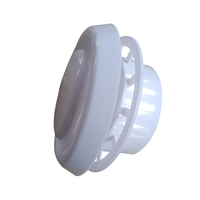 Diffuseur de plafond rond en plastique ABS de 4 pouces pour systèmes de ventilation