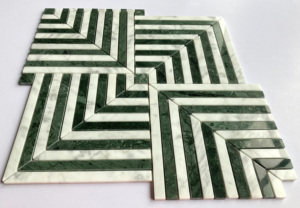 Thiết kế thanh lịch không thường xuyên bạc hà màu xanh lá cây khảm đá gạch ốp tường cho phòng khách phòng ăn phòng Tắm Phòng Ngủ cầu thang khách sạn - Product Image 5