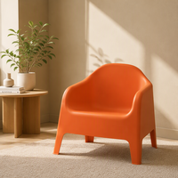 Chaise de salle à manger et de salon en plastique empilable, confortable et durable, style moderne ergonomique, étanche, 2026