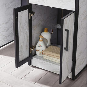 Hot Jual Kabinet Furniture Black Square Stainless Steel Pegangan Akrilik Pegangan Kabinet Dapur - Product Image 5