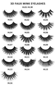 3D 5D 6D Plant Fiber Handmade Natural Long Full <b>Strip</b> False Eyelashes <b>Plastic</b> Cotton Band Private Label - Product Image 3