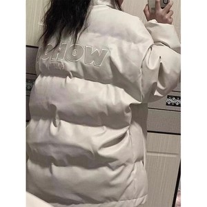 2025 automne hiver nouveau rétro tendance collège Style lettre broderie POLO col coton veste pour femmes marque personnalité manteau - Product Image 3