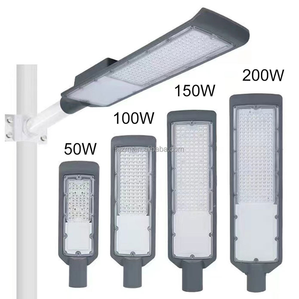 Photo Cells Ac Electric Road pressofusione di alluminio Led lampione stradale 50w 100w 150w 200w alloggiamento sensore lampada faro all'aperto