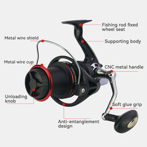 Salzwasser-Angelrolle Pesca Max <span class=keywords><strong>Drag</strong></span> 10KG Leistungsstarke Große Angelrolle 8000 9000 10000 Serie Weitwurf-Spinnrolle - Product Image 2