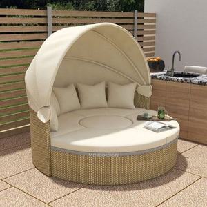 Tumbona de Ratán Sintético para Exteriores, Resistente al Agua, de Alta Calidad, con Protección Solar, para <span class=keywords><strong>Piscina</strong></span>, Playa o Jardín - Product Image 1