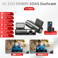 Caméra de tableau de bord avant/arrière Carlover X5 IMX675 Starvis 2 5G WiFi 4K avec suivi GPS, enregistreur vidéo ADAS, moniteur de stationnement et contrôle par application