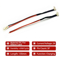 Connecteur Lightning 2P à 90 degrés personnalisable avec IC, câble de charge plat flexible ultra-fin pour équipement de numérisation