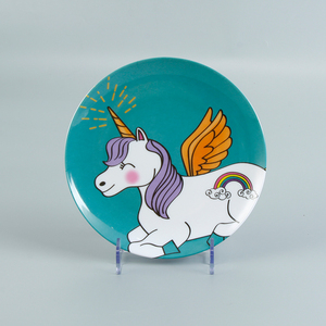 Alta Qualidade Melamina Louça Unicórnio Personalizado Impresso Pratos de Jantar e Bowl <span class=keywords><strong>Set</strong></span> 100% A5 Melamina Louça Kids Dinnerware - Product Image 4