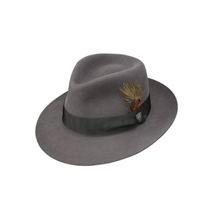 Sombrero de copa de fieltro de lana pura con adorno de plumas de cinta de mariposa Sombrero de fiesta formal para escenas de invierno de verano Diseño transfronterizo caliente - Product Image 4
