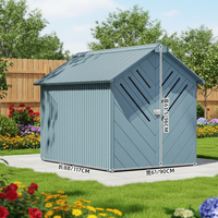 Maison pour chien et chat moderne en bois massif pour l'extérieur, avec design fermé, caractéristiques imperméables et circulations d'air optimales pour toutes les saisons