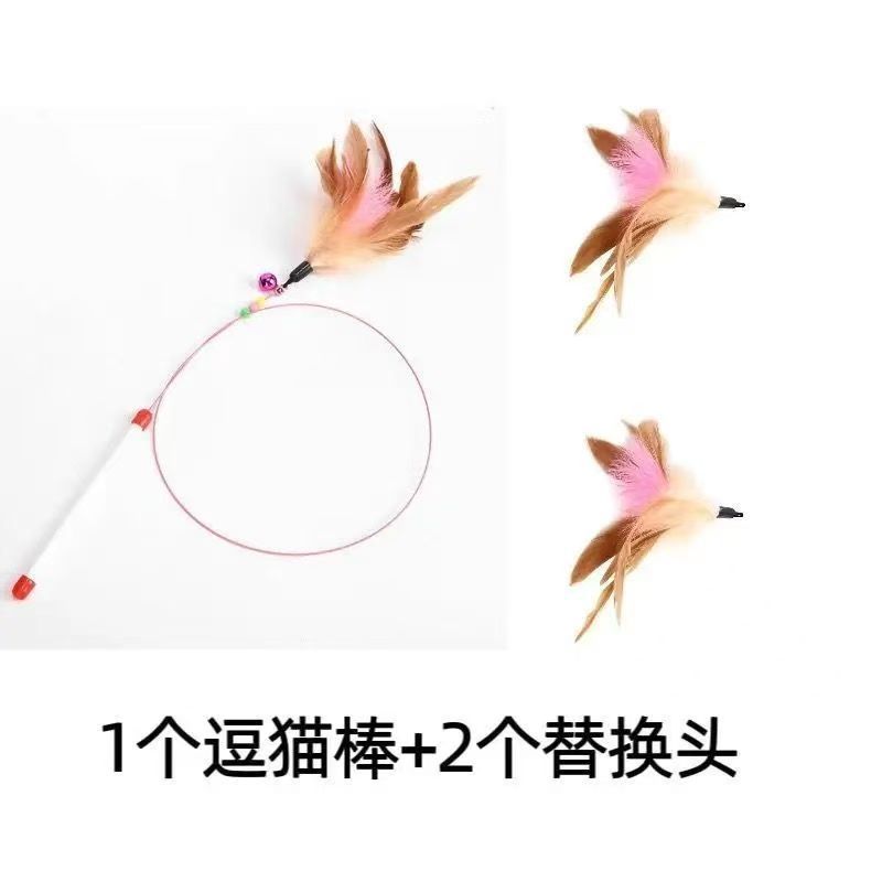 ของเล่นแมว 1 ชิ้น และหัวสำรองสำหรับเปลี่ยน 2 ชิ้น