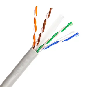 8芯扭转4对最优惠价格UTP cat6e 0.57bc裸铜网络电缆互联网电缆