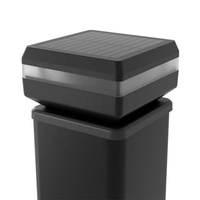 Lámpara Solar LED Moderna para Exteriores, Impermeable IP65, Color Blanco Cálido, Multiusos, para Jardín, Poste, Puerta, Valla