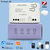 Interrupteur relais intelligent Zigbee 1CH 7-32V 433MHz Module récepteur RF Télécommande sans fil Scimagic-RC