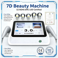 Équipement de beauté MMFU 7D en gros pour clinique, 30 000 coups avec 7 cartouches multi-profondeurs