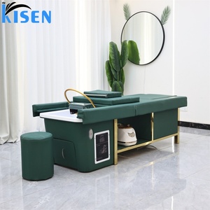 Kisen – Équipement professionnel de spa capillaire avec lit de shampoing, thérapie par circulation d'eau, bain de pieds vapeur et table de massage thaïlandais - Product Image 5