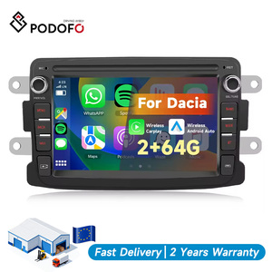 Autoradio Android Podofo 7 pouces 2+64 Go, autoradio, CarPlay, Android Auto, BT, GPS, WiFi, ASP pour Dacia, électronique automobile - Product Image 1
