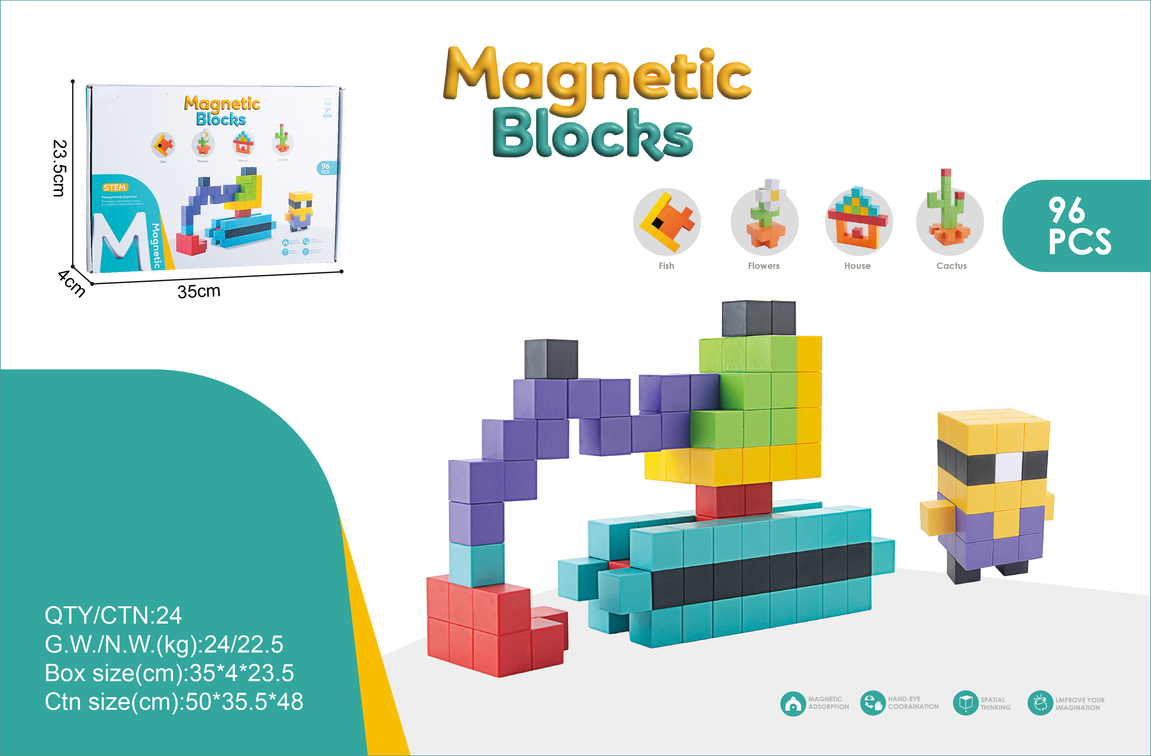 96 pcs