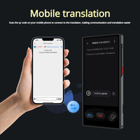 Traducteur intelligent S35 transfrontalier noir IPS 4,0 pouces, multi-langues, hors ligne, en temps réel, pour voyages en étranger, IA 148